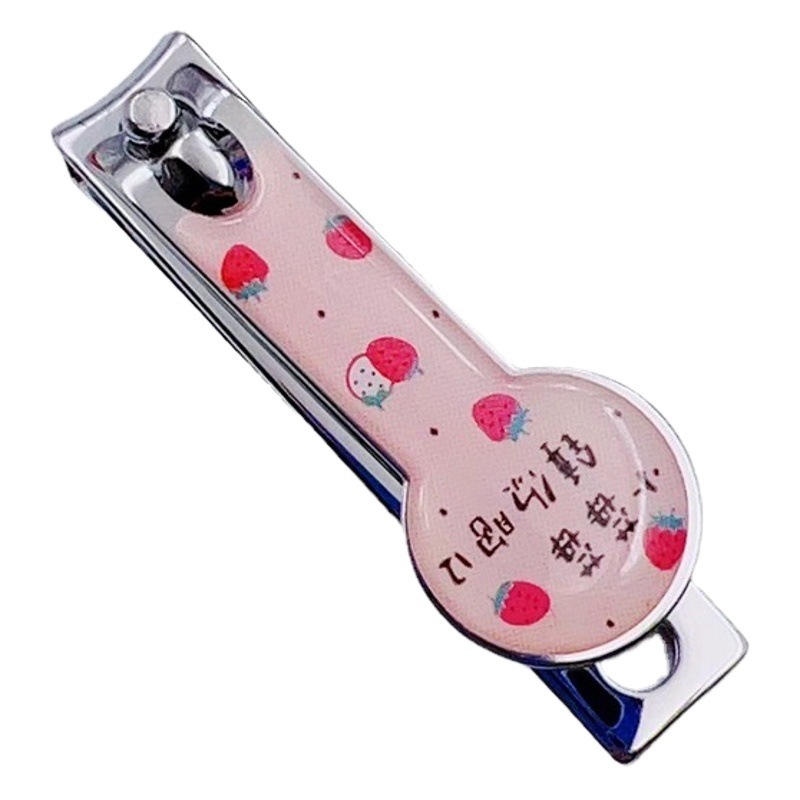 Explosive Medium Flat Mouth Fresh and Loving Nail Clipper Girl's Heart Nail Clipper Hanging Ornaments Carry-on Fine Nail Clipper