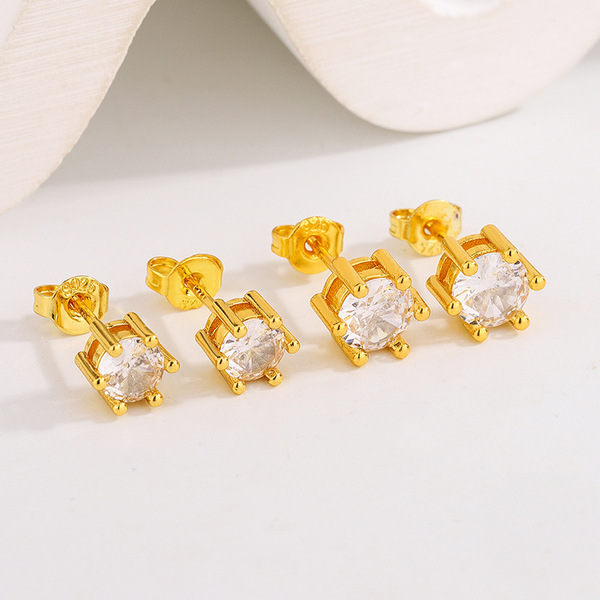 fashionable classic elegant universal earrings with zircon for men…