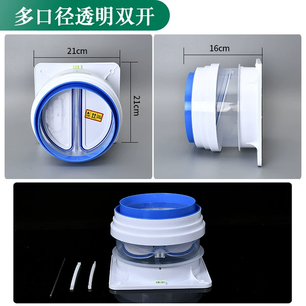 Multi -caliber transparent double opening
