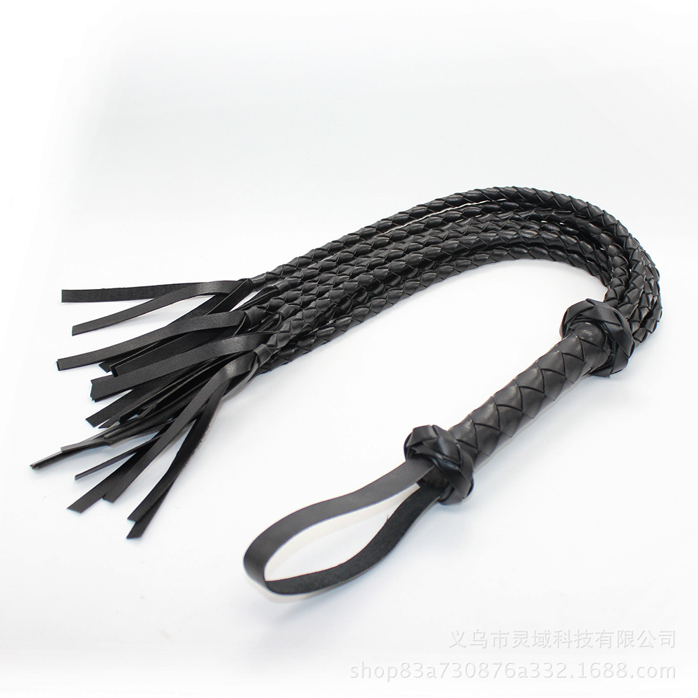 Suministro directo de fábrica para adultos SM sexy látigo de serpiente látigo de cuero tejido de 8 hilos látigo suelto látigo de juguete alternativo image 3