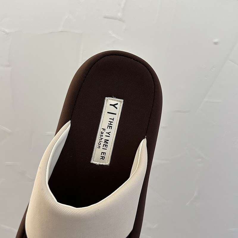 Women's Platform Flip Flops Korean Style Thick Soled Beach Sandals_voghion.com