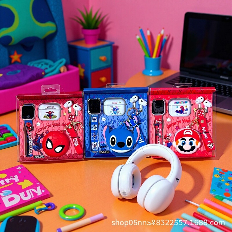 Cross-Border Bluetooth Earphones 2026 New Model Sanrio Kuromi Electronic Watch Coin Purse Set Huaqiangbei Earphones Cross-Border Bluetooth Earphones 2026 New Model Sanrio Kuromi Electronic Watch Coin Purse Set Huaqiangbei Earphones