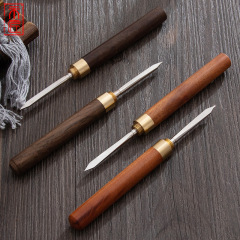 White tea needle wholesale LOGO tea set accessories tea brick pry tea tool wooden Pu'er tea knife