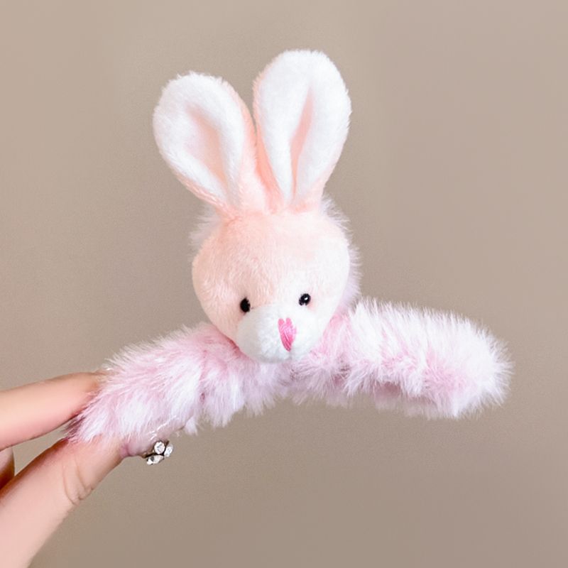 Estilo francés gran felpa clip de pelo de acrílico clip de tiburón Otoño e Invierno horquilla de alto grado versátil agarre del pelo updo tocado de pelo