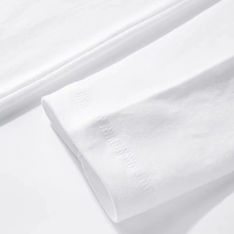 インナーは純白の厚手のボトムシャツ、メンズスウェットシャツ、秋冬用の女性用長袖厚手Tシャツ、300g純綿、万能イン|undefined