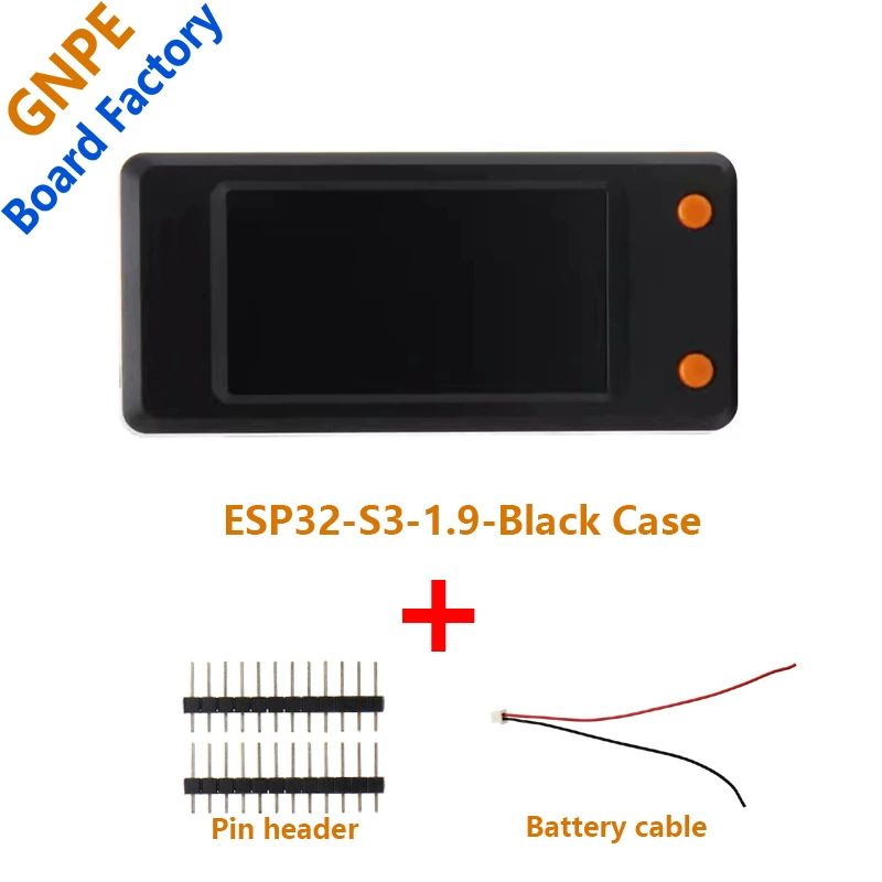LCD-модуль 1,9 дюйма (T-Display-S3) ESP32-S3R8, опция тачпада, кейс серый/чёрный