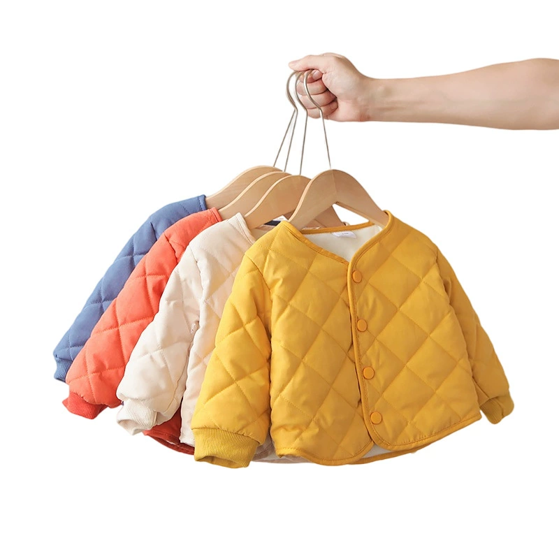 Children's quilted keep warm down jacket for men and women, western style