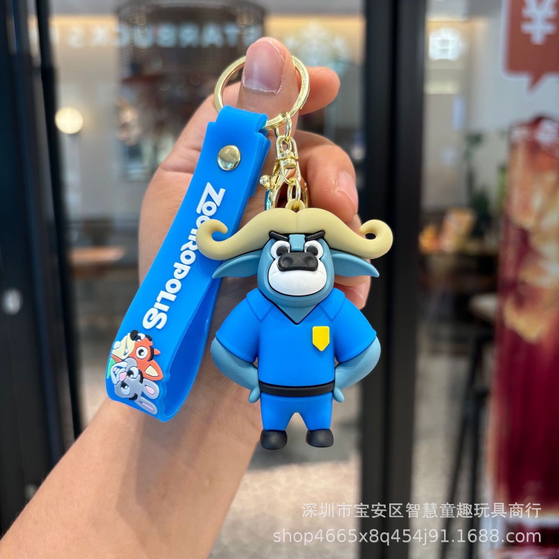 Caricatura nueva ciudad de animales locos lindos Judy llaveros bolsos de pareja colgantes al por mayor