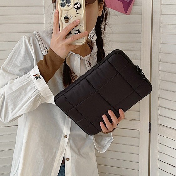 K-Style of Stitch Computer Sleeve Simple Pure Color Notebook Cosmetics Bag 13inch 15inch Nis Clutch Bag Dropshipping K-Style of Stitch Computer Sleeve Simple Pure Color Notebook Cosmetics Bag 13inch 15inch Nis Clutch Bag Dropshipping