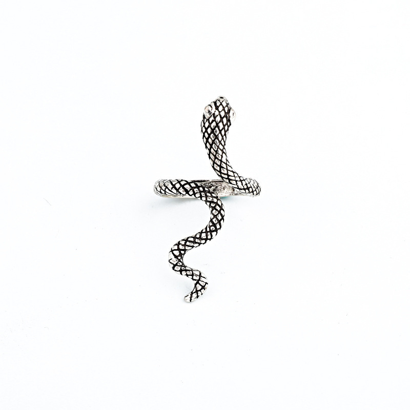 Snake Pattern Simple Style Commute Snake Zinc Alloy Stoving Varnish Men's Rings