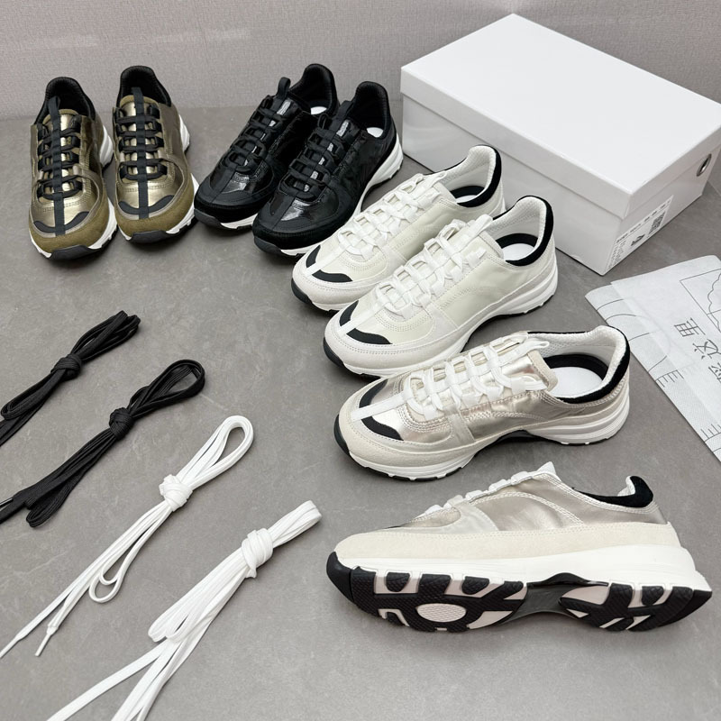 Original Foreign Trade Handmade Dad Shoes, German Training Low-Top Thick-Soled Genuine Leather Sports Shoes, Versatile Men's White Shoes, Women's Shoes