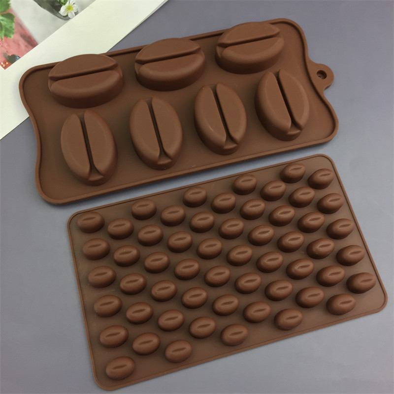 55 Mini Coffee Beans 7 Coffee Beans Chocolate Silicone Mold Creative Frozen Ice Cube Household Ice Box Mold 55 Mini Coffee Beans 7 Coffee Beans Chocolate Silicone Mold Creative Frozen Ice Cube Household Ice Box Mold
