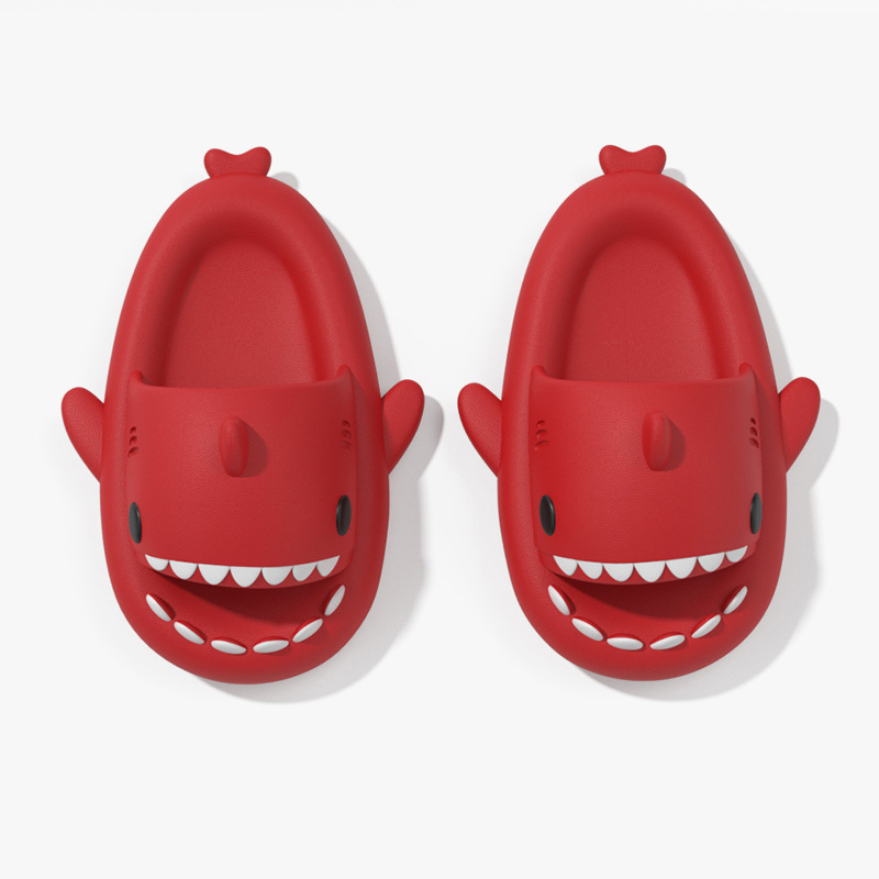 Sandalias para niños de tiburón transfronterizo sandalias niños 2023 de verano nuevos niños EVA Luz de mierda sensación casa zapatillas niñas