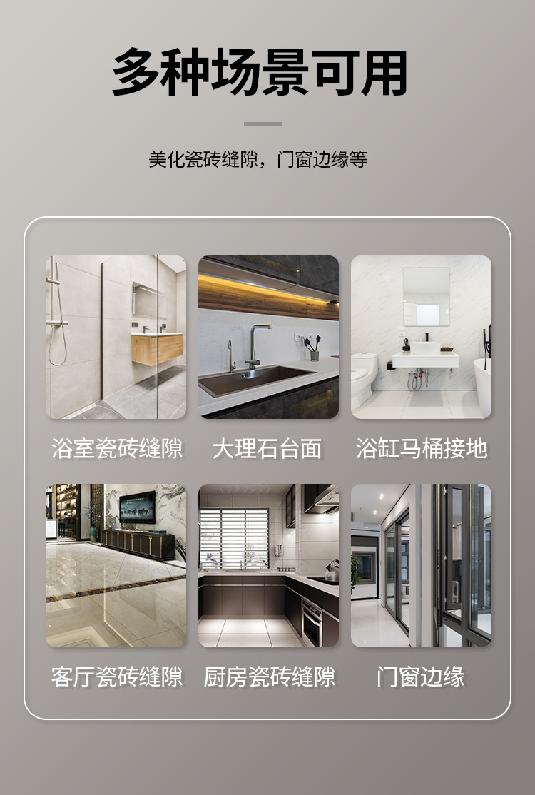 Tile Touch-Up Pen, Paint Pen, Enamel Color Porcelain, Scratch and Damage Paint Surface Repair and Decoration Tool