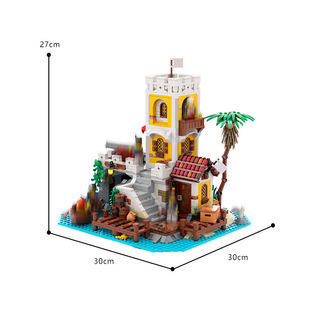 Moc-125105 6263 Transformation: Medieval Empire Outpost 1205 Pirate Theme Parts