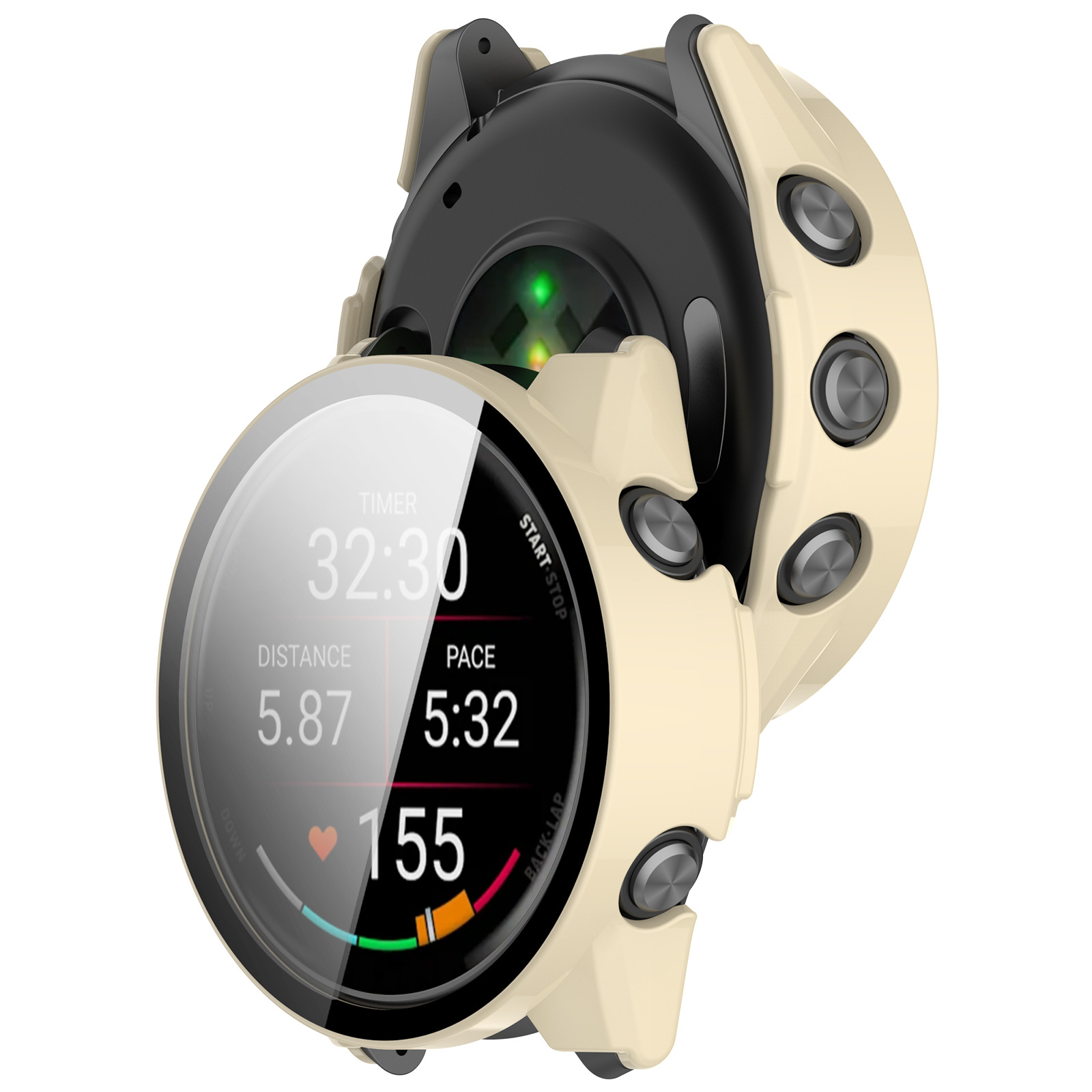 Suitable for Garmin Forerunner970 protective case tempered film integrated case FR970 skeletonized armor watch case undefined