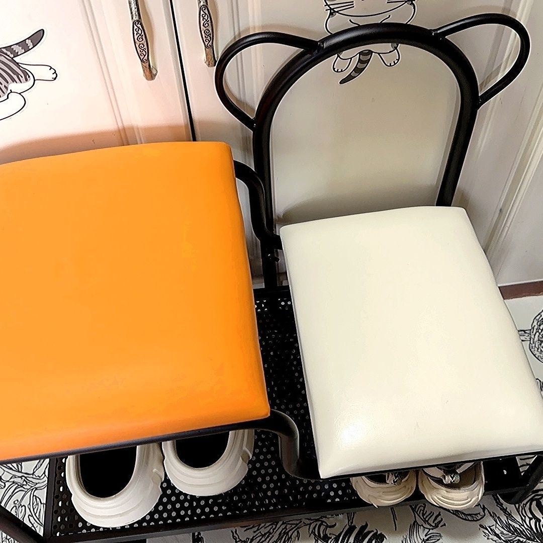 Fábrica directa nórdica puerta de cambio de zapatos de puerta doméstica un gabinete de zapatos simple y ligero cojín de lujo zapatos para niños zapatos image 6