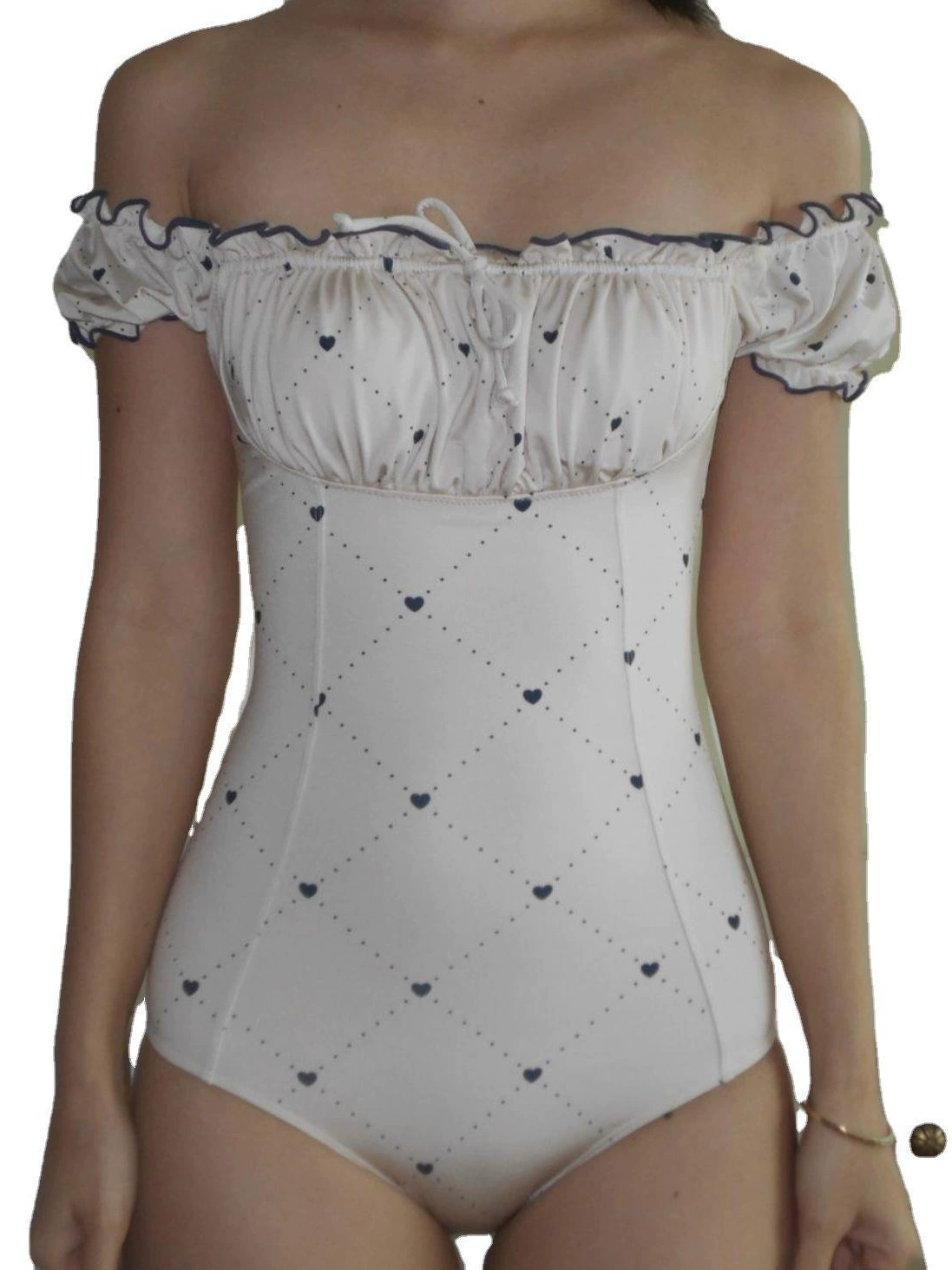 One-piece swimsuit 2024 triangular conjoined design, thin cover, beach & hot spring