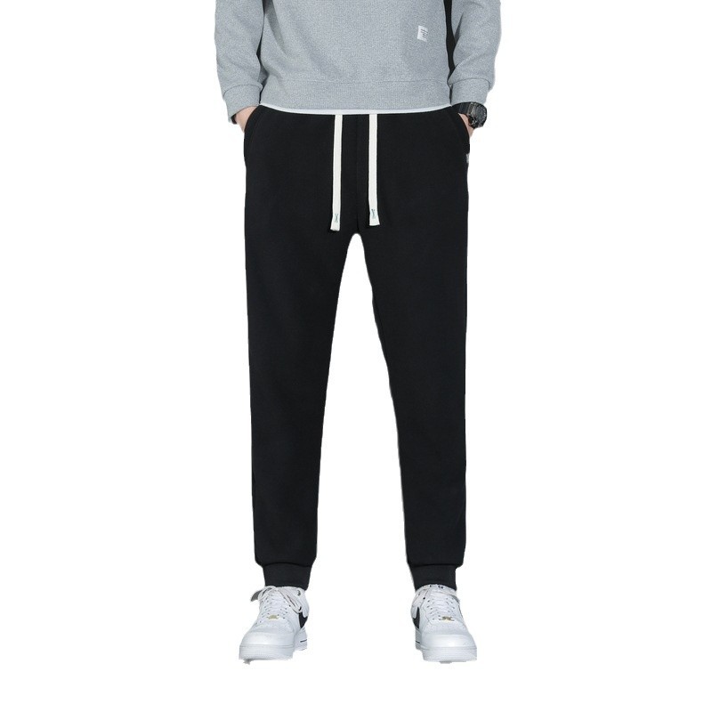 Pantalones de terciopelo de doble cara, pantalones de moda casuales de terciopelo de hombre, pantalones de calentamiento gruesos, pantalones deportivos de hombre grandes.