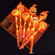 万圣节南瓜鬼头扣表演用品鬼节派对头饰发光骷髅头箍发箍道具工厂