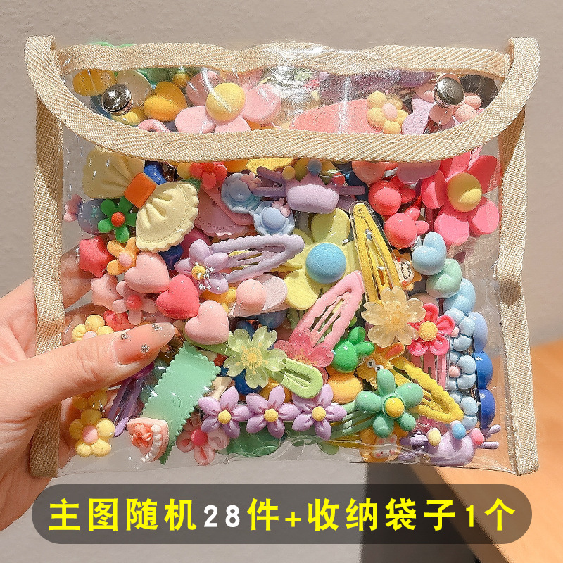 2024 nuevo clip BB de color lindo clip de cabello de boca de pato chica lateral clip de frange para niños tocado tarjeta de cabello rotura