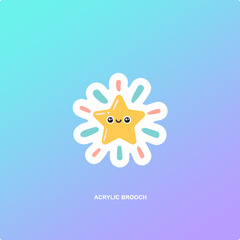 Spring New Cute Cartoon Koala Anime Accessory Pin Personalized Badge Wholesale Acrylic Brooch