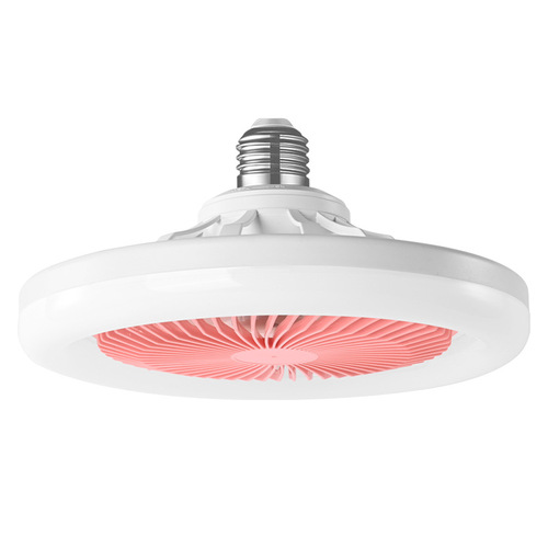 LED fan lamp cross-border electric fan bulb home bedroom living room light E27 screw-in swivel invisible fan lamp
