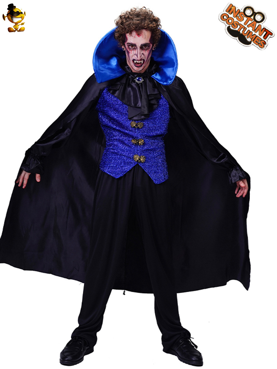Los hombres adultos de Halloween horror vampiro partido traje grande masculino vampiro rol rendimiento