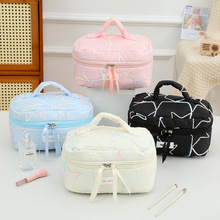 韩版大容量ins风化妆包可爱马卡龙色系收纳包多规格便携手提包