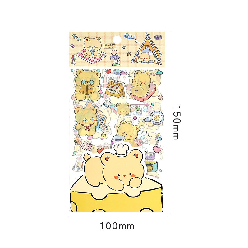 かわいいパンダステッカー、クリエイティブ漫画ハンドブックステッカー、子供用手作りDIY装飾ステッカーセット卸売|undefined