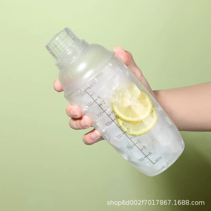 Baby rocker scaled, transparent milk tea, shaker, PC-plastic