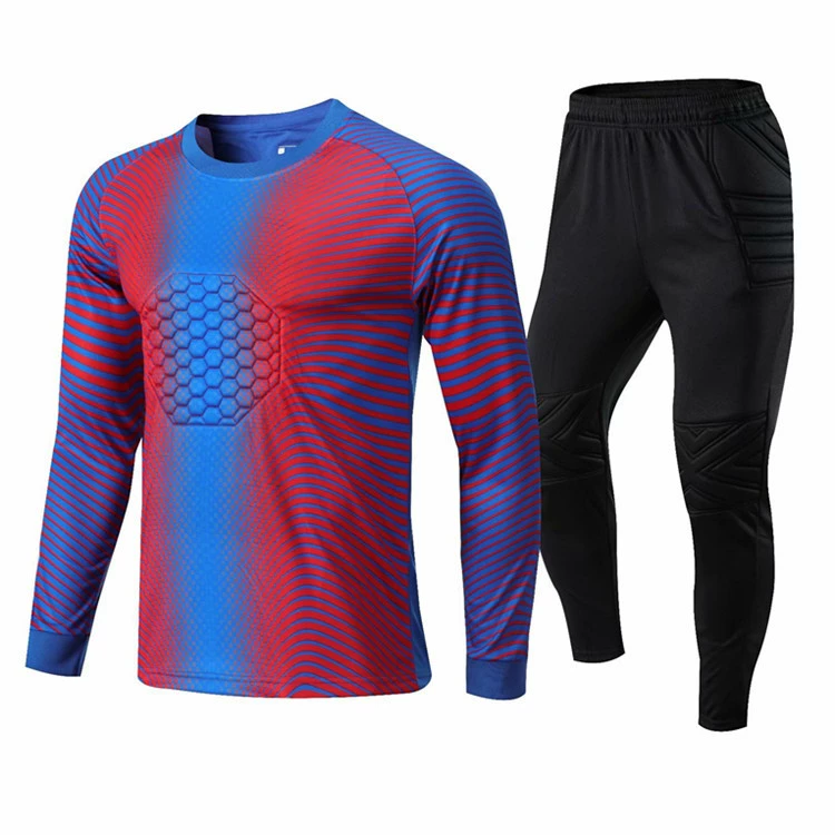 Новая Футбольная форма вратарь Джерси Дракон Ворота костюм матч вратарь с длинным рукавом Джерси печать Джерси оптом