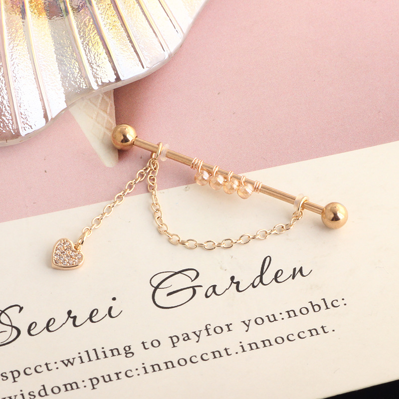 Stainless Steel Industrial Ear Long Rod Body Piercing Ear Bone Nail Export Jewelry detail image 25