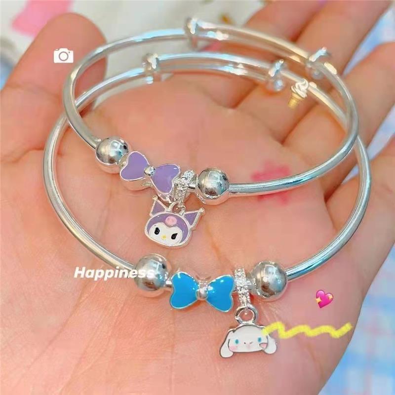 Children's Bracelet Student Cute Light Luxury Cartoon Kuromi Bracelet Girl Best Friend Gift Bracelet Two or Three People Pair Children's Bracelet Student Cute Light Luxury Cartoon Kuromi Bracelet Girl Best Friend Gift Bracelet Two or Three People Pair