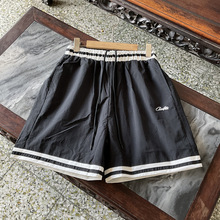 Alcatraz graphic cotton Bermuda shorts L2012 Black