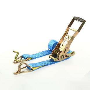 Double buckle flexible 2 inch blue swan hook binding belt industrial ring lifting belt 5 tons 10T lifting sling