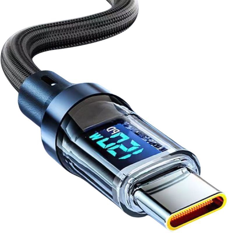 デジタル表示120w急速充電ダブルTypec充電ケーブルはアップル15/16華為栄光6a超急速充電クロスボーダーを適用する|undefined
