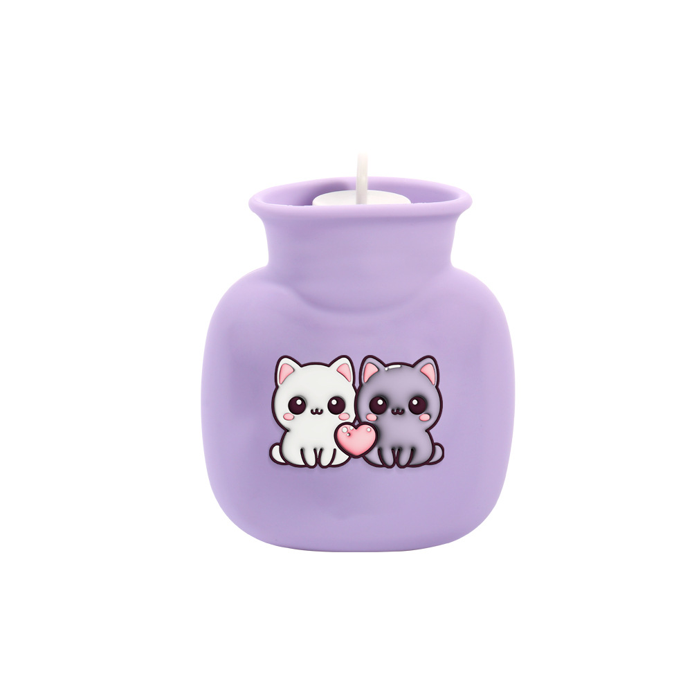 사랑 새끼 고양이 보라색