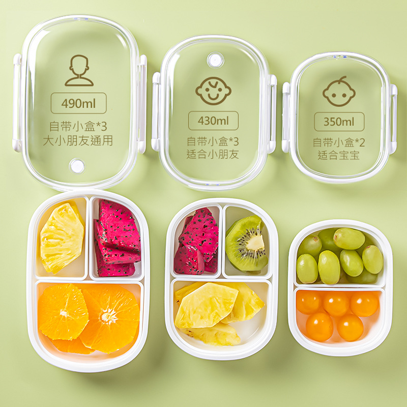 Wholesale Japanese fruit box primary school food grade fresh-keeping lunch box kindergarten baby children go out portable rice