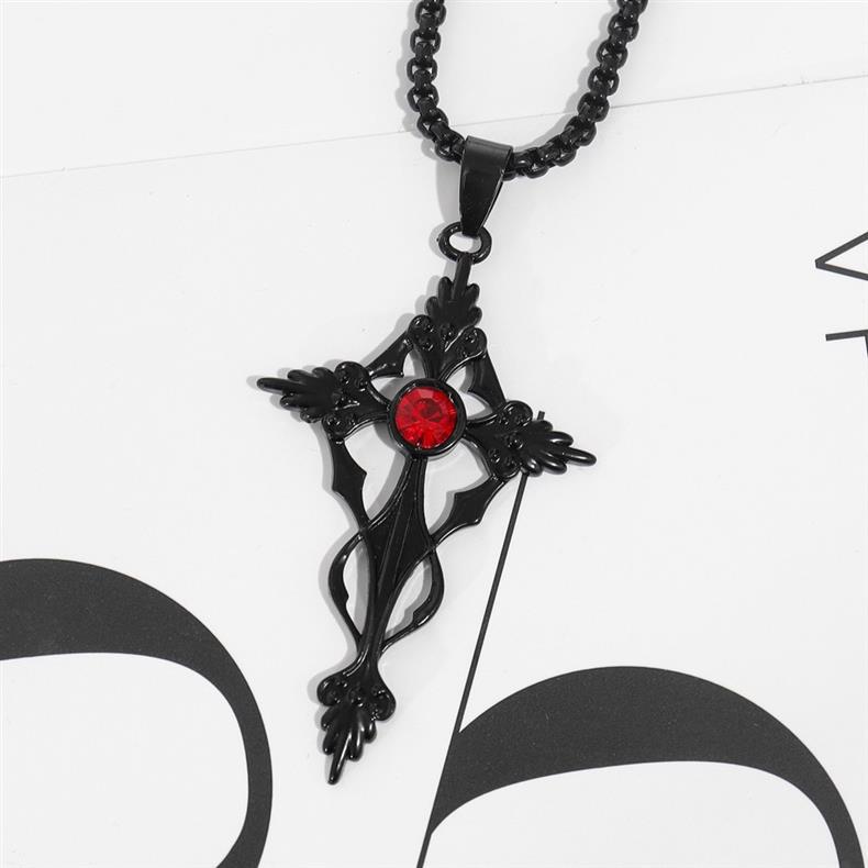 Black Gothic Vampire Necklace - Image 4