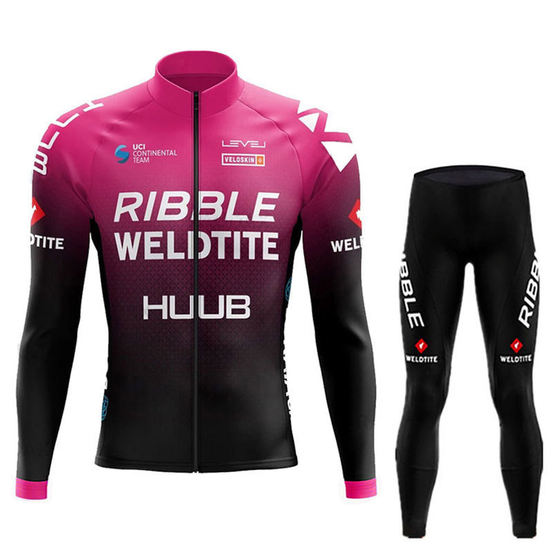 クロスボーダー専用huub騎手服長袖スーツ男性マウンテンバイク自転車服道路騎手装備卸売り