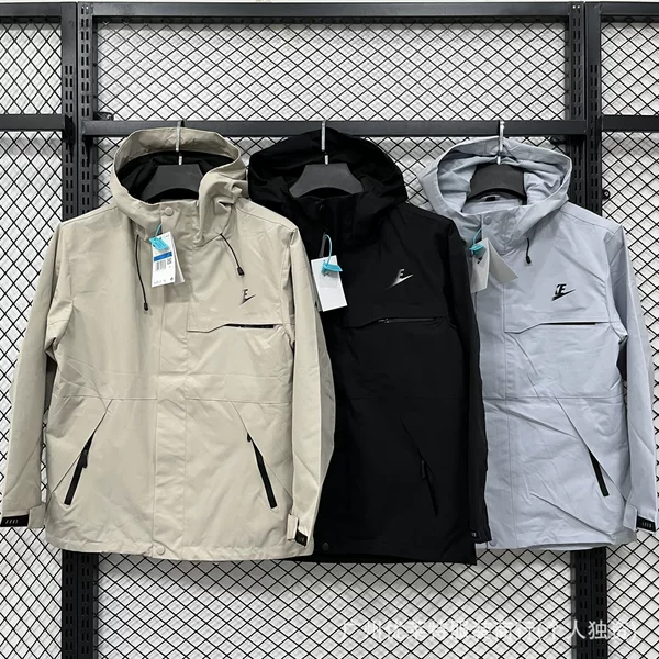 Autumn Popular Outdoor Trendy Thin Single Assault Hooded Waterproof and Windproof Jacket High-Quality Hiking Jacket for Men