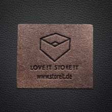 柔软超纤皮标服饰围巾手套麂皮绒PU压花logo皮牌标免费设计