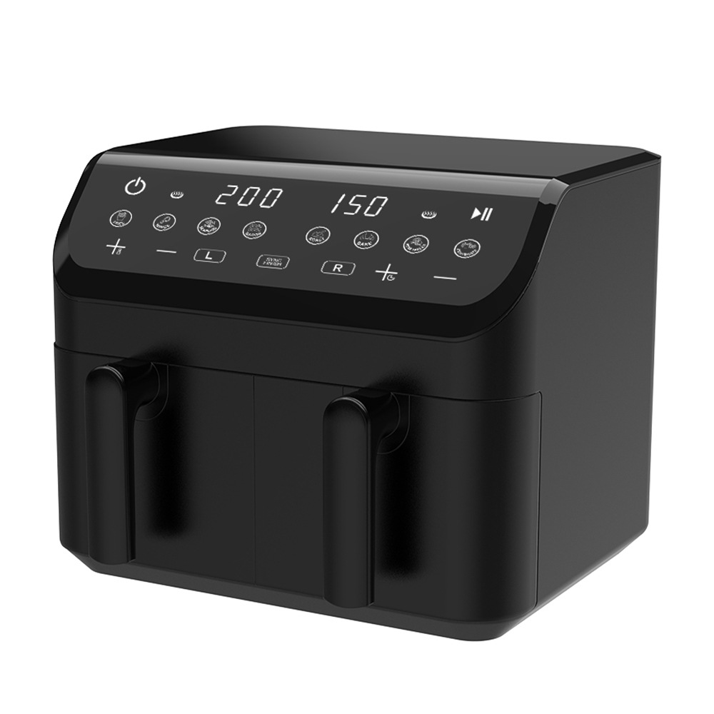 Winningstar estándar británico estándar europeo 9l pollo frito papas fritas huevo tarta barbacoa multi-funcional doble olla pantalla táctil freidora de aire