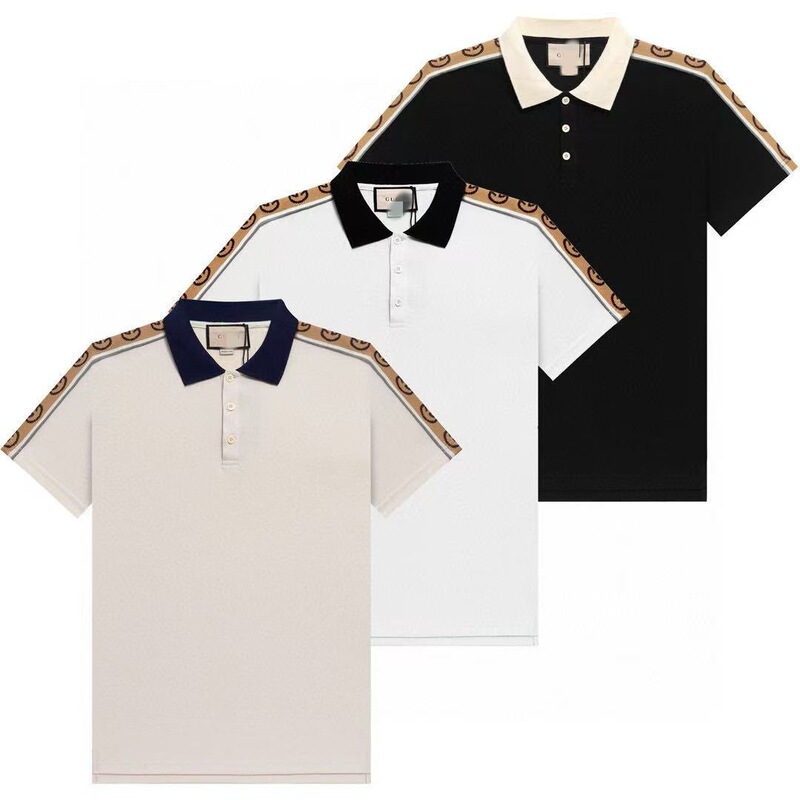 Ceiling.G's New Spring and Summer Polo Shirts, Short-Sleeved T-Shirts, g's High Version Trendy Brand Men's and Women's T-Shirts