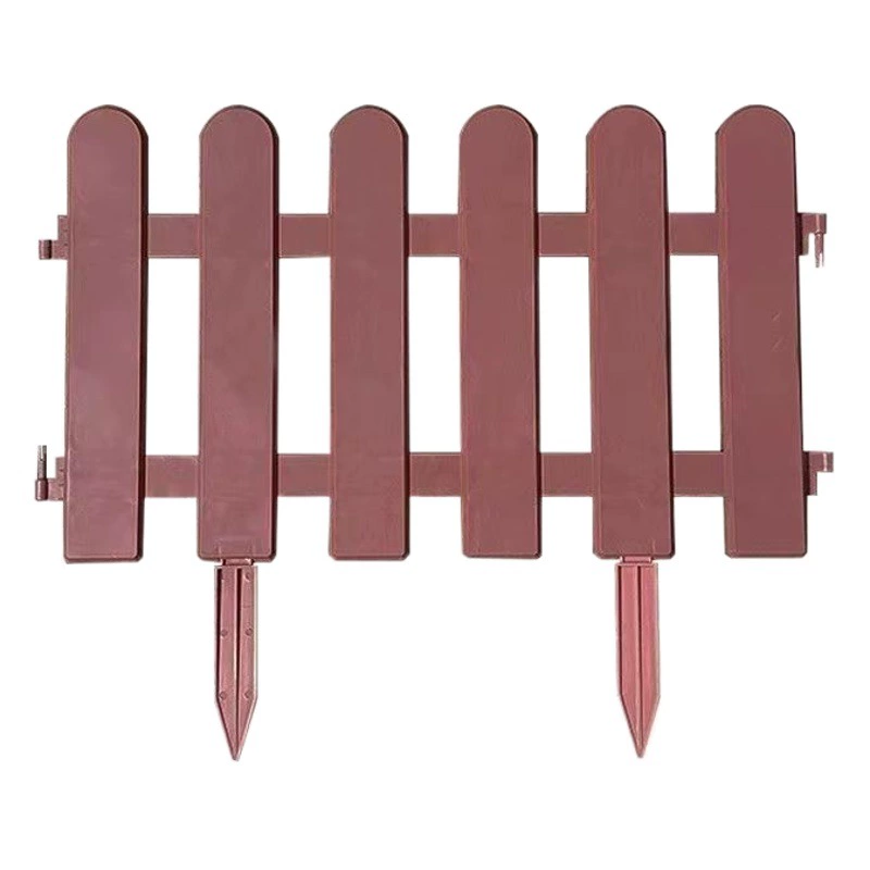 Коричневый пластиковый забор из ПВХ садовый забор двор садовые украшения анти-реальные деревянные зерна забор интерьера школы