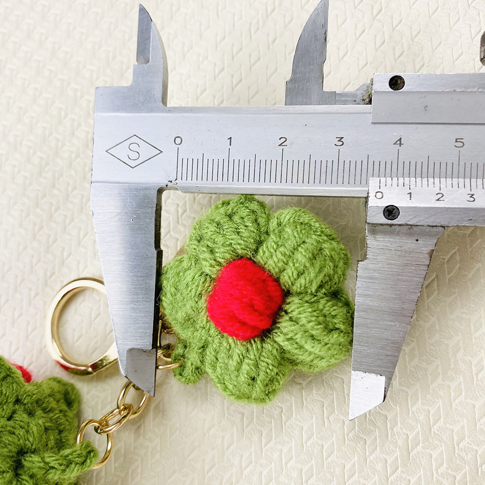 Cute Style Cute Flower Strawberry Yarn Women's Keychain