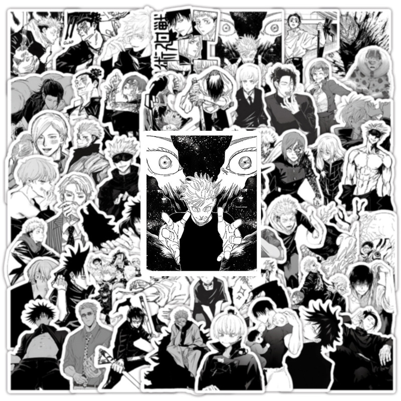 Jujutsu Kaisen Sticker Collection: Popular Japanese Anime Stickers for Cross-Border Trade, Waterproof Transparent PET, Gojo Satoru Character Stickers