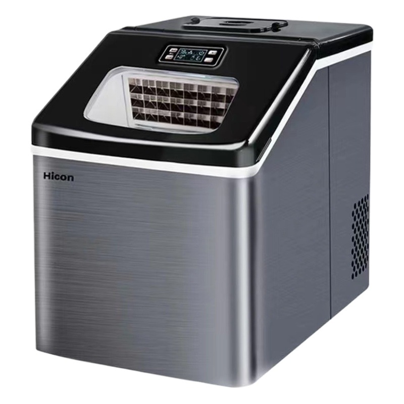 Hicon Huikang hielo hogar pequeño dormitorio estudiante 25/30kg leche automática tienda de té comercial máquina de cubitos de hielo