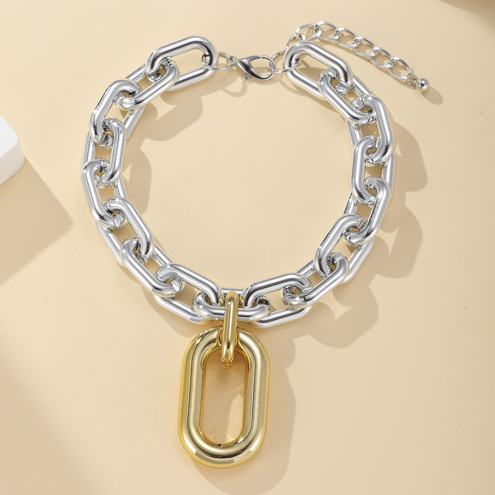 16g Weight Bracelets, Necklace Classification 1 Piece Quantity Street Occasion Alloy Material Geometric Pattern Unisex Gender Plating Design Streetwear Style Streetwear Geometric Alloy Plating Unisex Bracelets Necklace 25